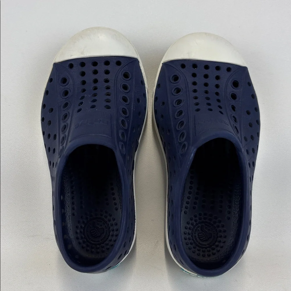 NATIVE Jefferson Waterproof Navy Blue SlipOn Shoes Size C8